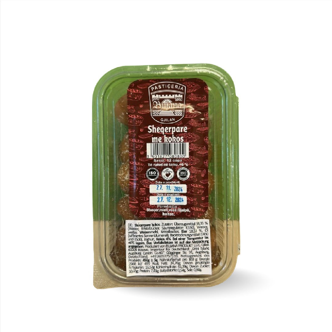 SHEQERPARE ME KOKOS, 454 GR.