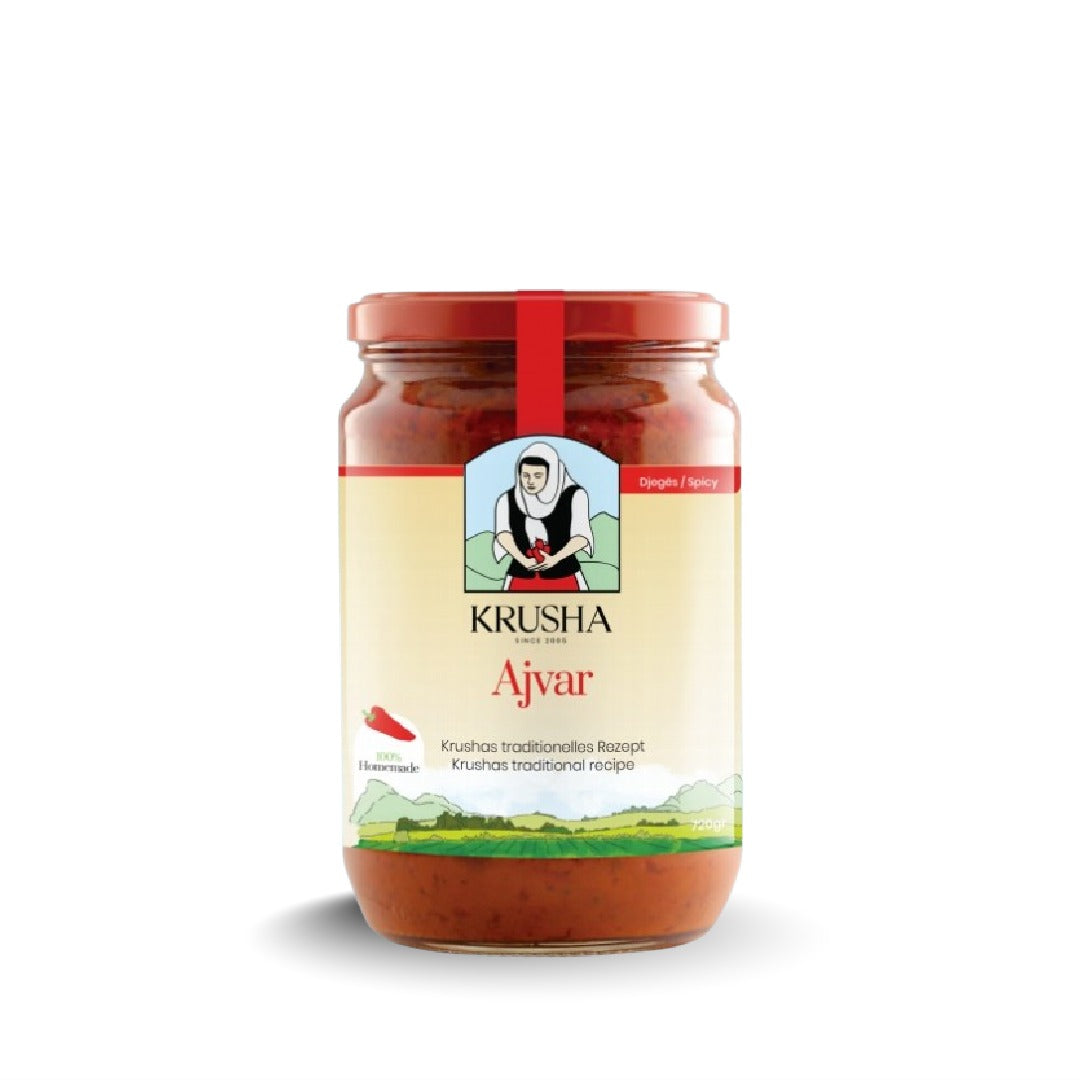 AJVAR KRUSHA I DJEGËS I PJEKUR DHE QËRUAR, 720 GR.